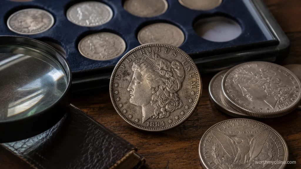 Morgan Dollar obverse showing Liberty design for identification