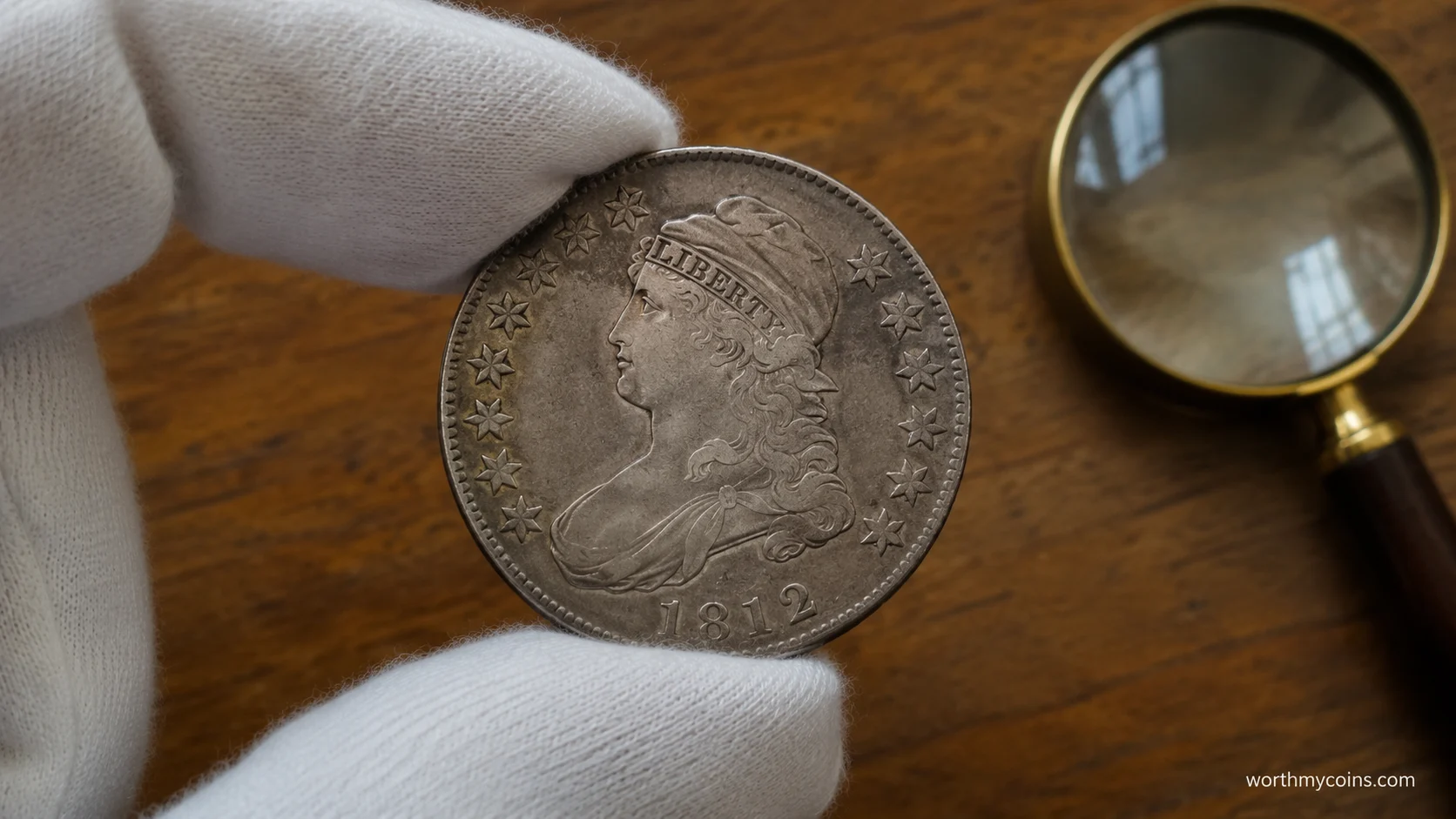 Top 10 Capped Bust Half Dollars that became collector favorites, featuring early U.S. silver half dollar coins from 1807 to 1836.