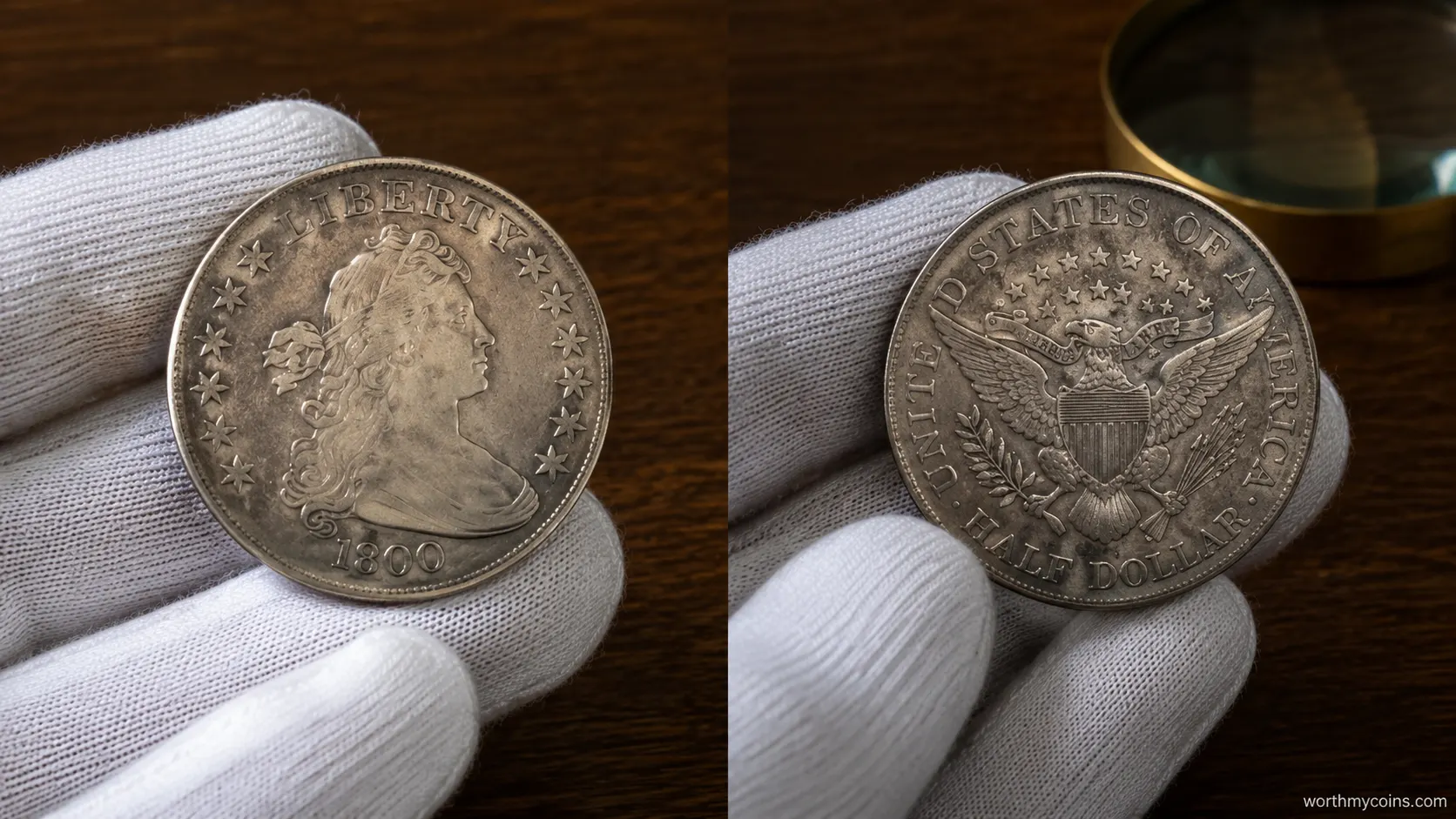 Top 10 Draped Bust Half Dollars That Made Numismatic History featuring early U.S. silver half dollar coins from 1794 to 1807