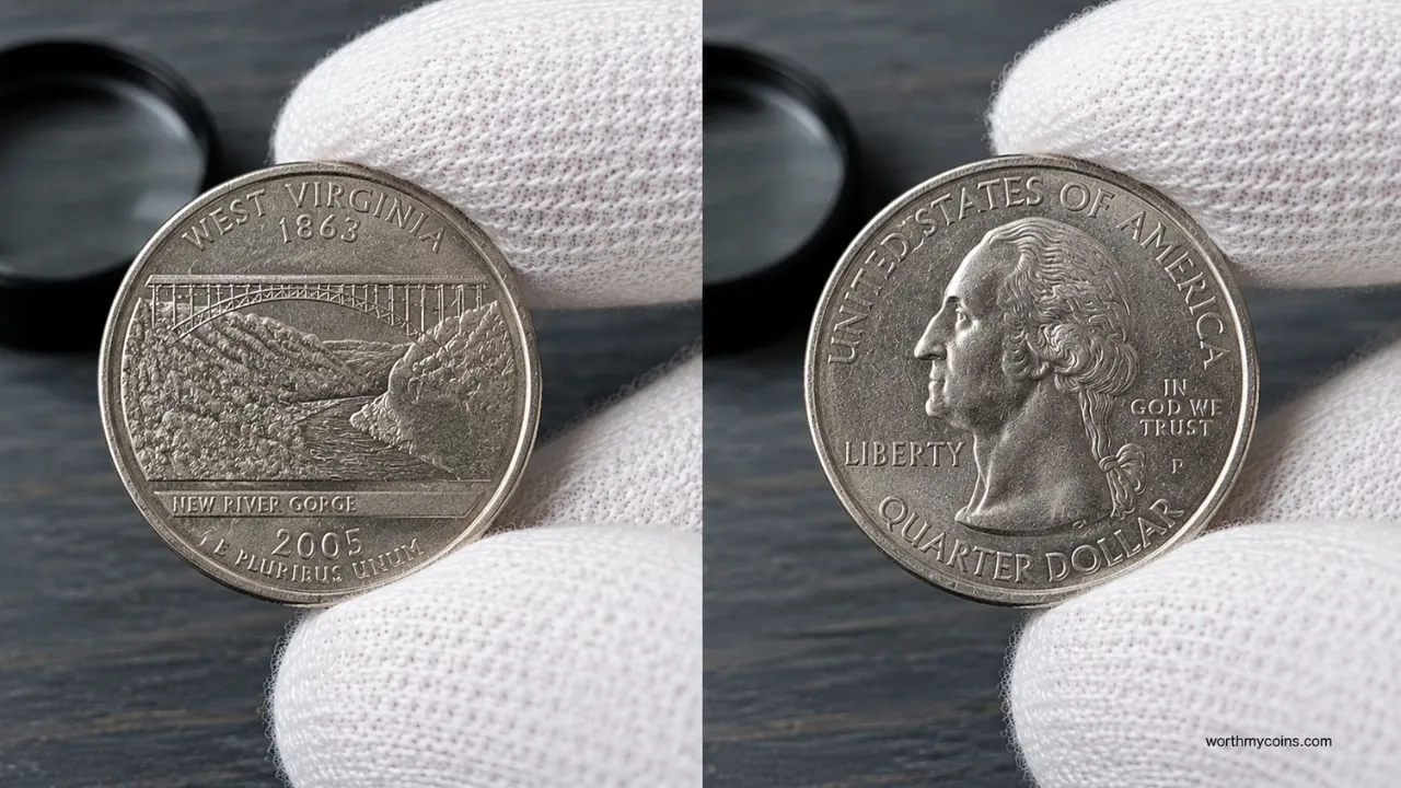 Rare State Quarters worth money found in a collector's everyday coin collection